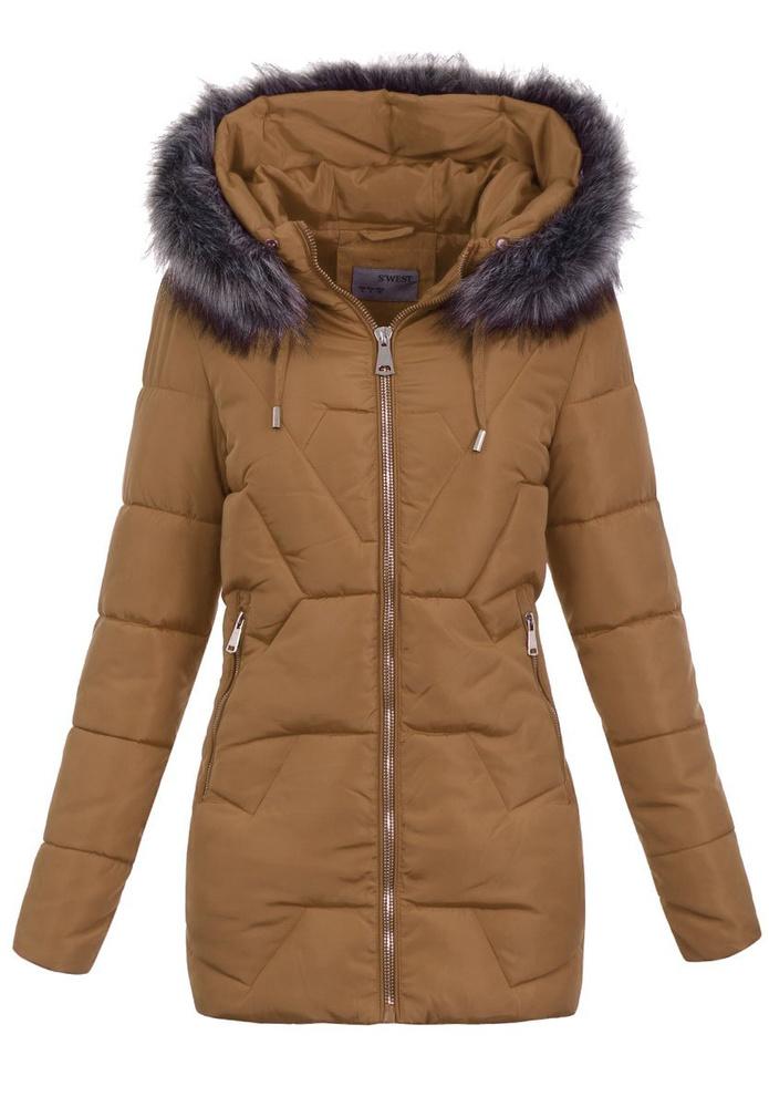Damska Kurtka Ortalionowa Sara Brązowa