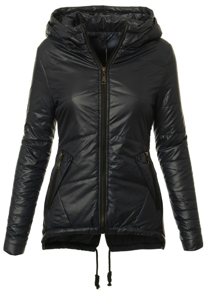 Damska Jesienna Wiosenna Kurtka Ortalionowa Karmen Granatowa