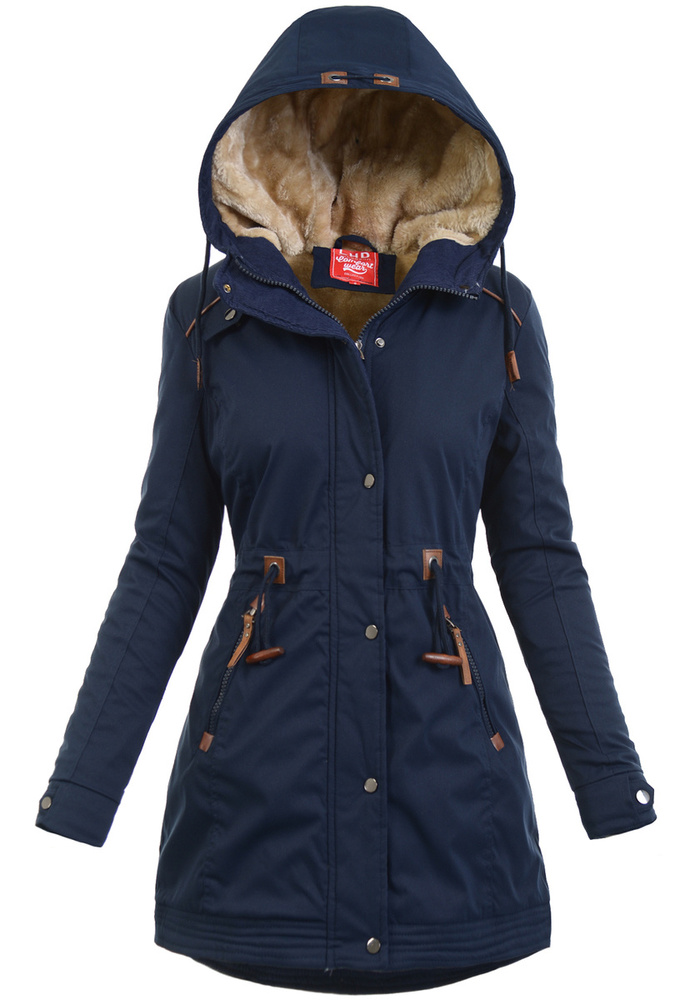 Damska Kurtka Parka Alberta Granatowa