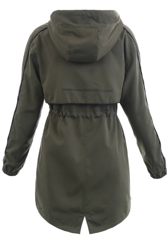Damska Kurtka Parka Wiosenna Kalina Zielona