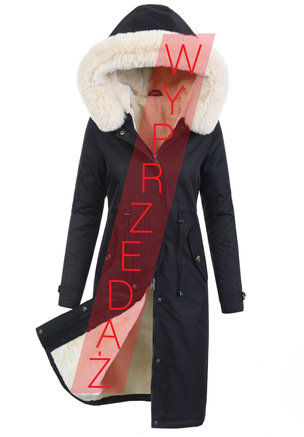 Damska Kurtka Parka Zimowa Selena Czarna