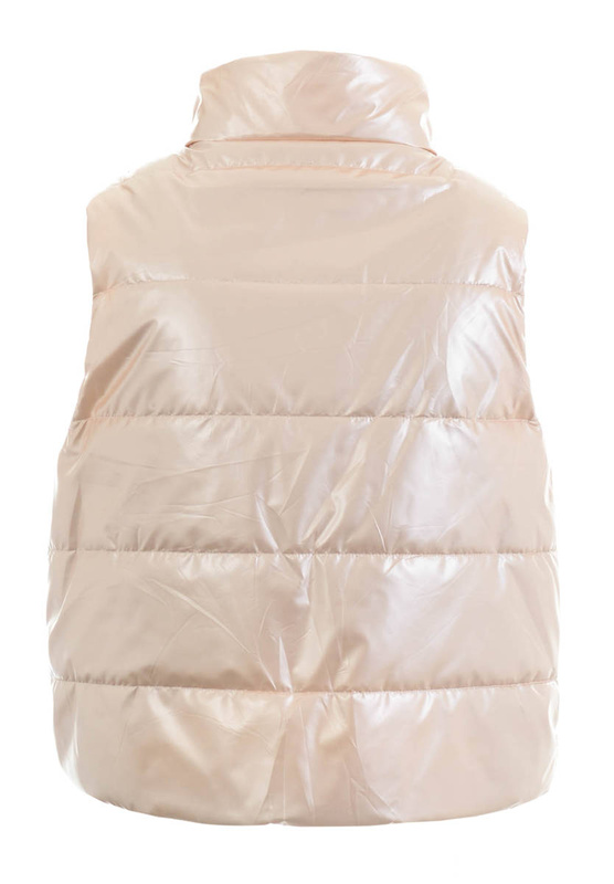 Damska Kamizelka Bezrękawnik Klaudia Beżowa