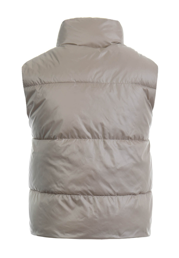 Damska Kamizelka Bezrękawnik Daria Beżowy