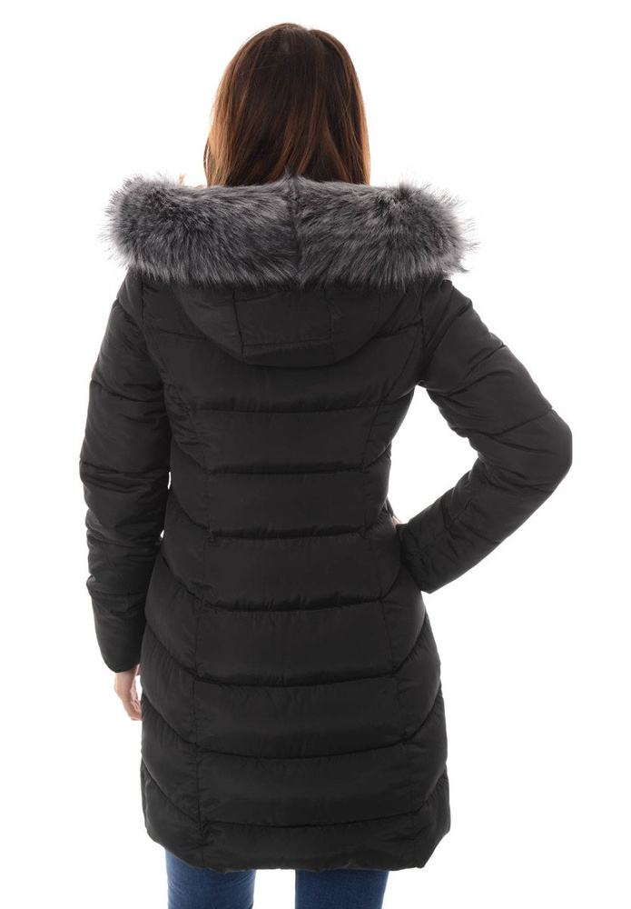 Damska Zimowa Kurtka Ortalionowa Elif Czarna
