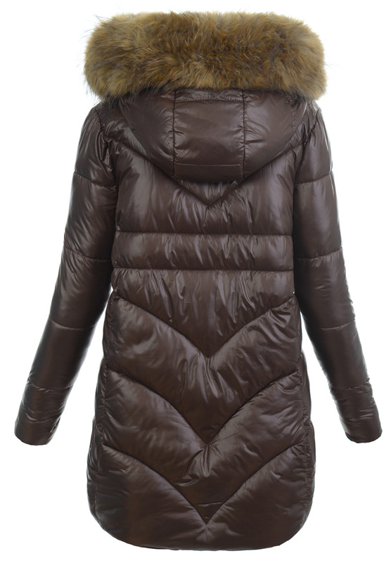 Damska Kurtka Zimowa Justyna Brązowa