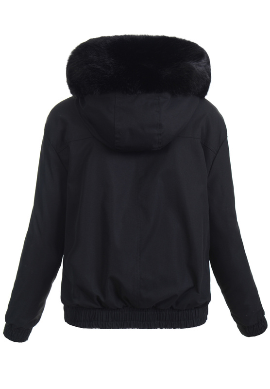 Damska Kurtka Parka Zimowa Alessia Czarna