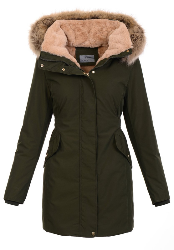 Zimowa Kurtka Parka Mirela Zielona
