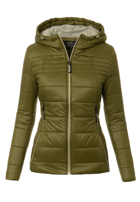 Damska Wiosenna Kurtka Marieta Oliwkowa