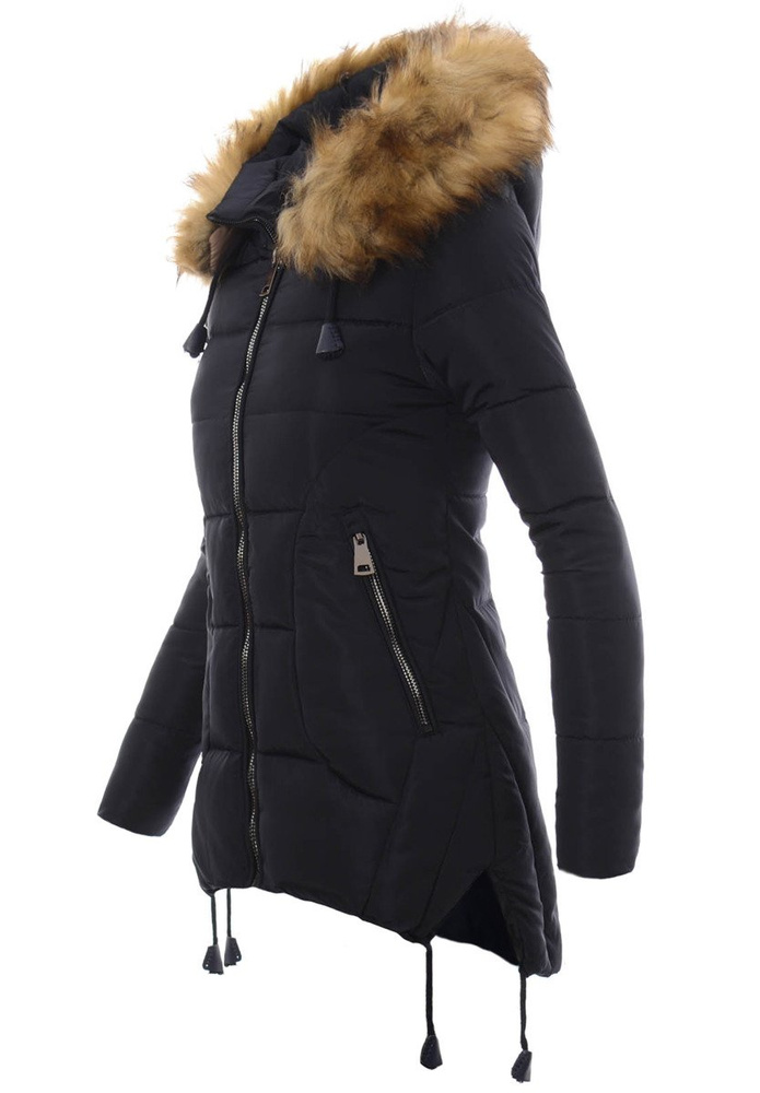 Damska Zimowa Ortalionowa Kurtka Pamela Granatowa