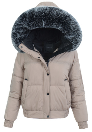 Damska Kurtka Zimowa Karen Beżowa