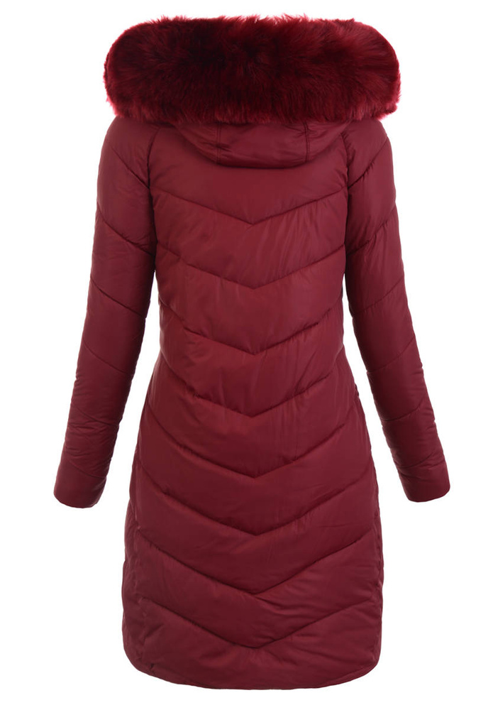 Damska Ortalionowa Kurtka Damska Konwalia Bordowa