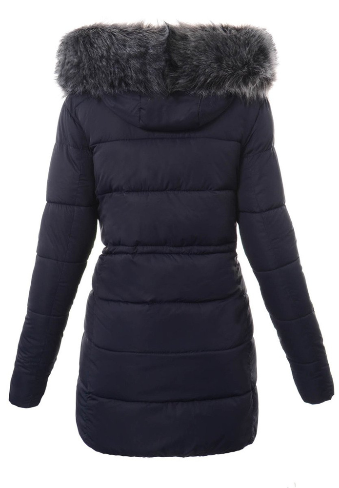 Damska Zimowa Ortalionowa Kurtka Granatowa