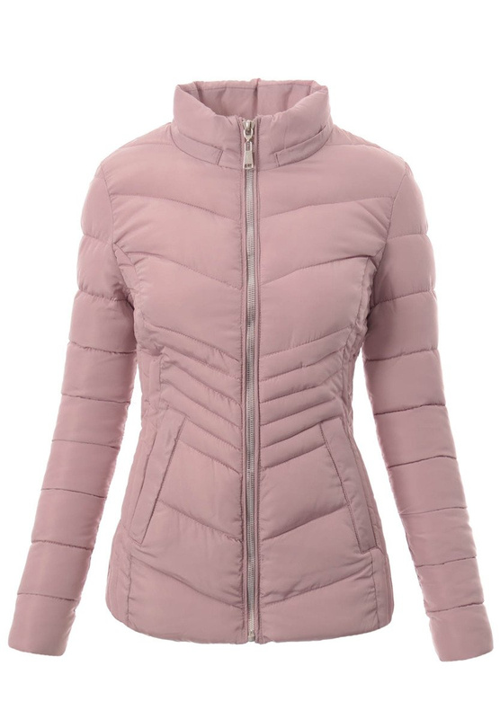Damska Zimowa Kurtka Ortalionowa Różowa