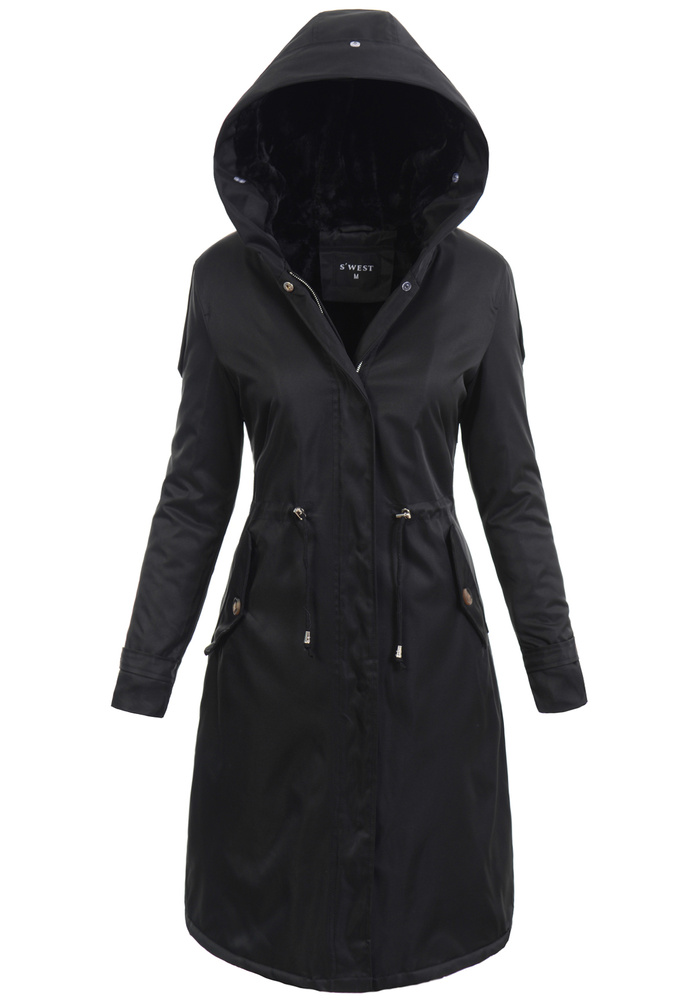 Damska Kurtka Parka Zimowa Dominika Czarna
