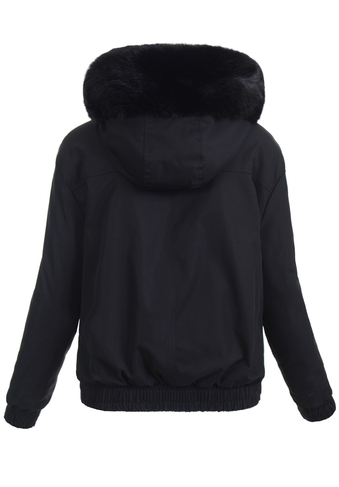 Damska Kurtka Parka Zimowa Alessia Czarna