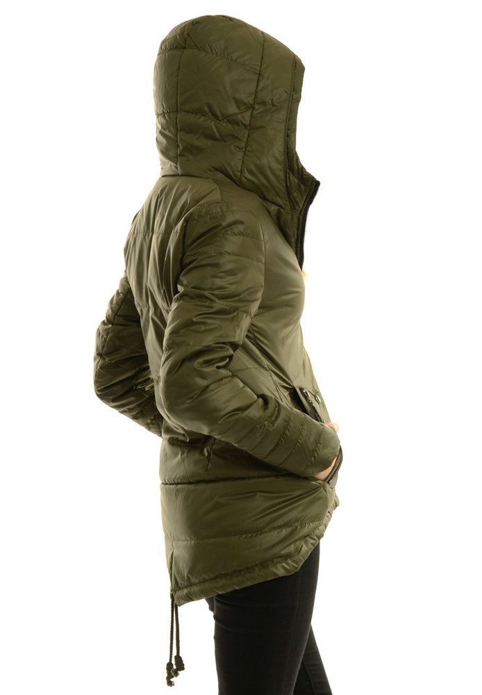 Damska Jesienna Wiosenna Kurtka Ortalionowa Karmen Zielona