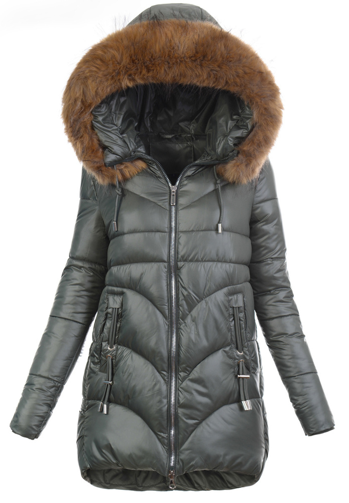 Damska Kurtka Zimowa Justyna Zielona