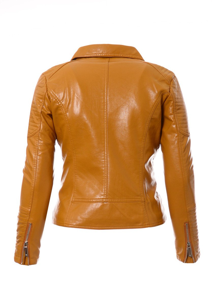 Damska Kurtka Ramoneska Sabrina Camel