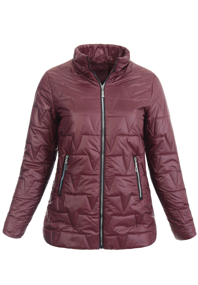 Damska Kurtka Zimowa Czesława Bordowa
