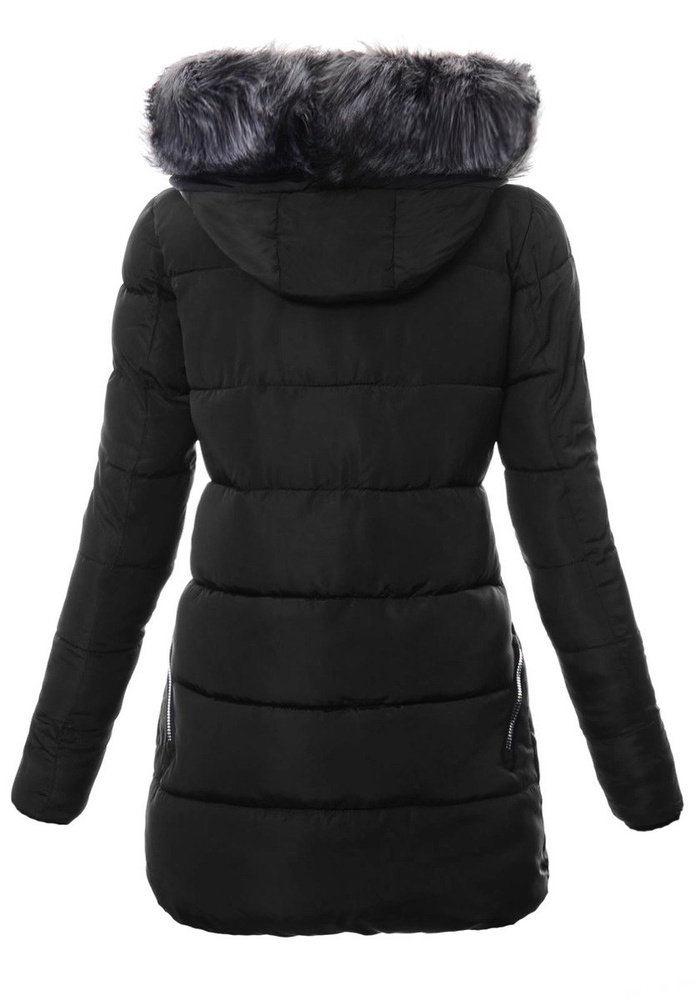 Damska Zimowa Kurtka Ortalionowa Czarna
