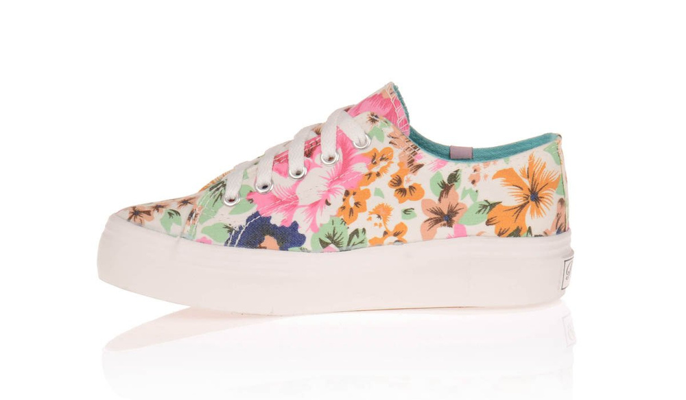 Trampki Tenisówki Creepersy Kylie Kwieciste