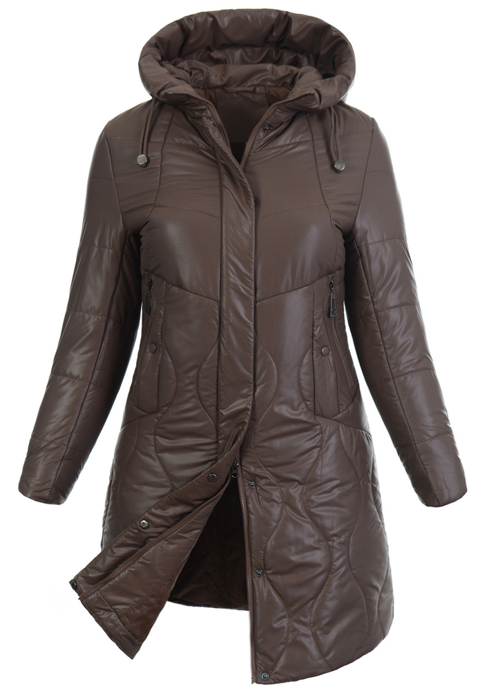 Damska Kurtka Zimowa Władysława Brązowa