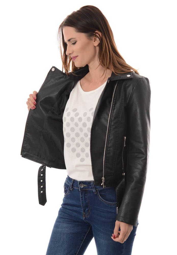 Damska Kurtka RamoneskaCzarna