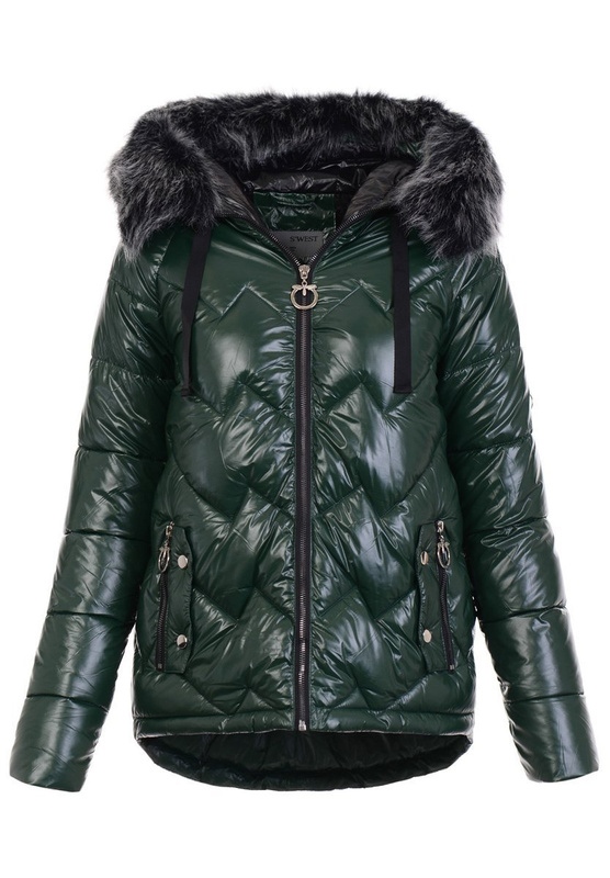 Damska Kurtka Ortalionowa Michalina Zielona