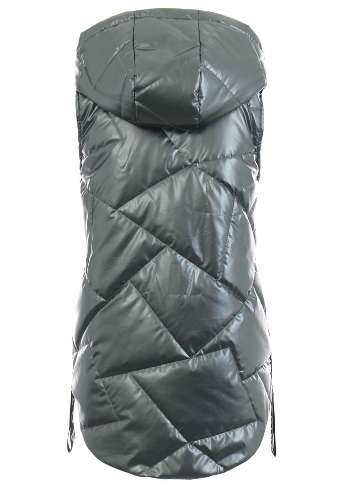 Damska Kamizelka Bezrękawnik Malina Zielony