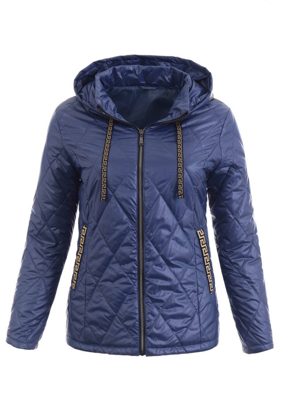 Damska Wiosenna Kurtka Ludmiła Niebieska