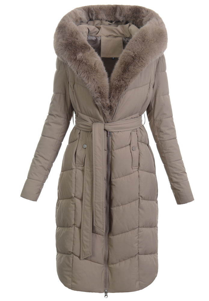 Damska Kurtka Zimowa Hana Brązowa