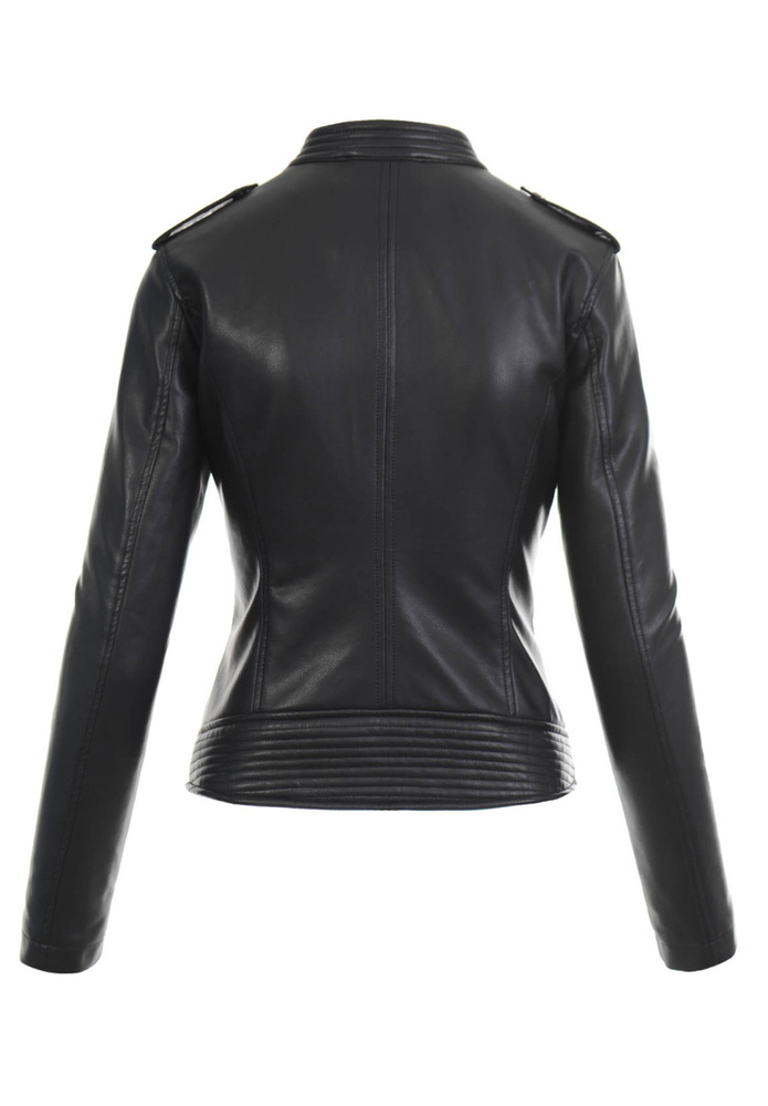 Damska Kurtka Ramoneska Emilia Czarna