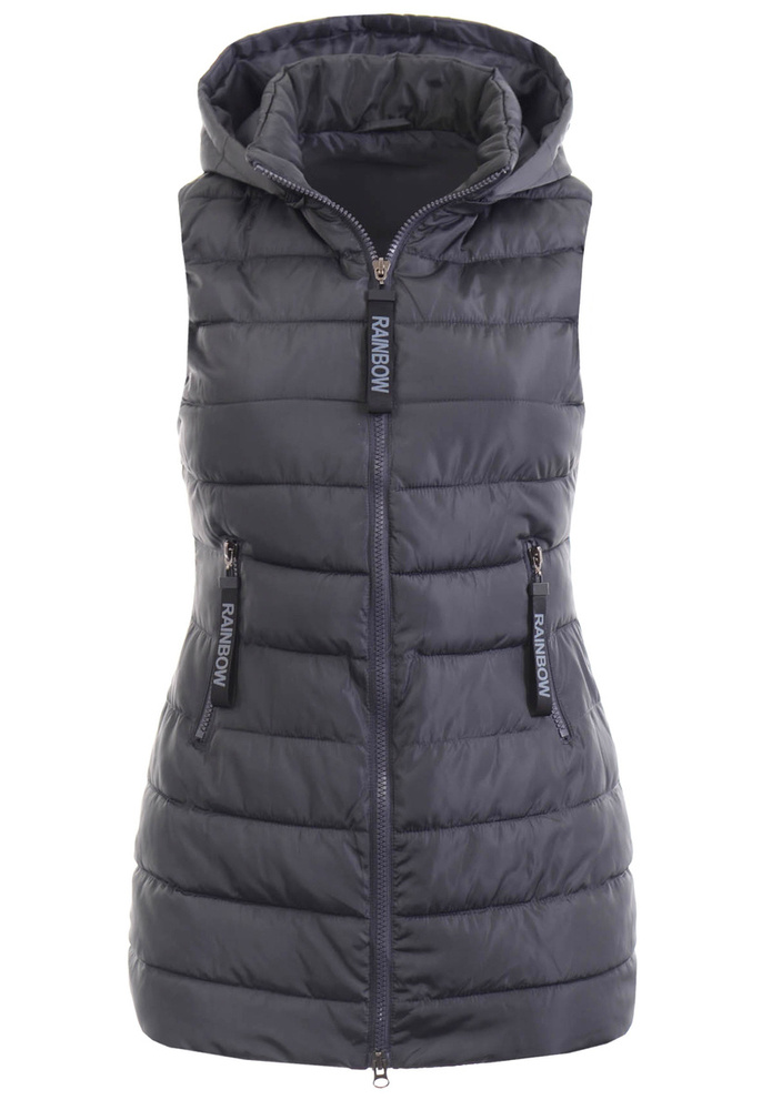 Damska Kamizelka Bezrękawnik Ajla Grafitowy