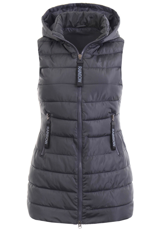 Damska Kamizelka Bezrękawnik Ajla Grafitowy