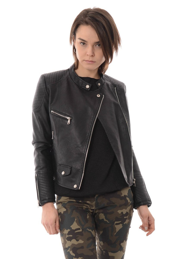 Damska Kurtka Ramoneska Czarna