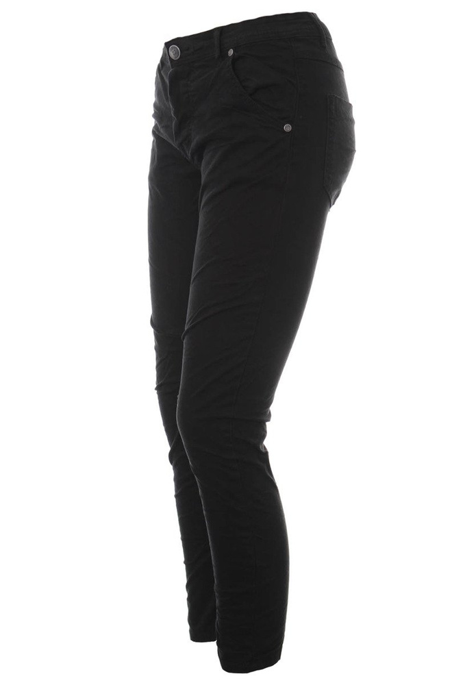 Damskie Spodnie Jeansy Boyfriend Czarne