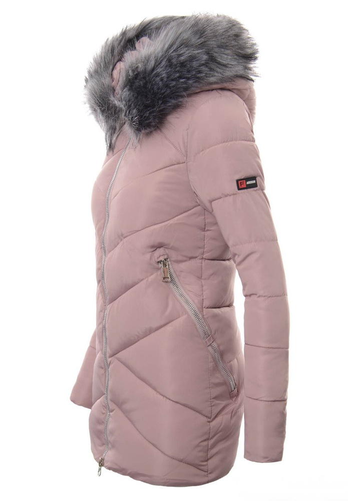 Damska Zimowa Kurtka Ortalionowa Różowa