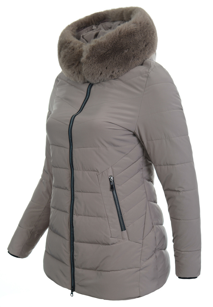 Damska Kurtka Zimowa Debora Jasno Brązowa