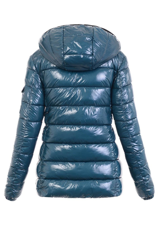 Damska Zimowa Kurtka Diana Turkusowa
