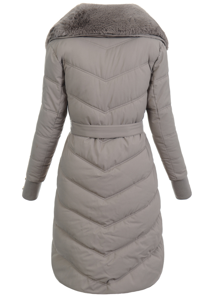 Damska Kurtka Zimowa Bronisława Brązowa
