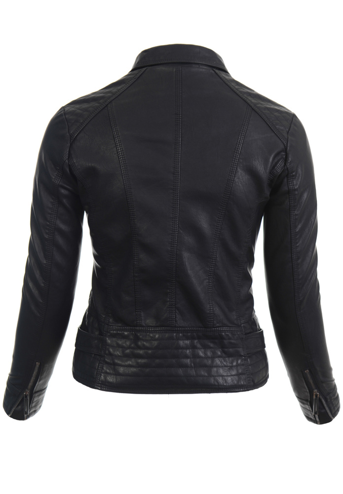 Damska Kurtka Ramoneska Adelina Czarna