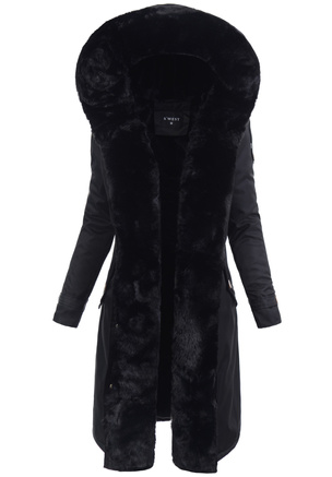 Damska Kurtka Parka Zimowa Dominika Czarna