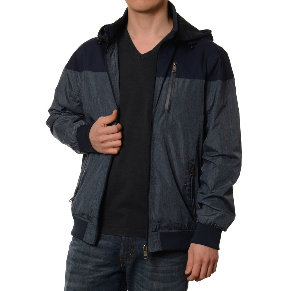 Męska Kurtka Wiosenna - Jesienna Wiatrówka Oscar Granat