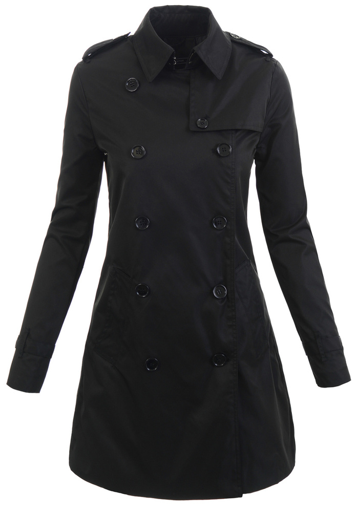 Damska Kurtka Parka Wiosenna Judie Czarna