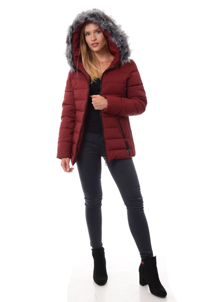 Kurtka Zimowa Zofia Bordowa