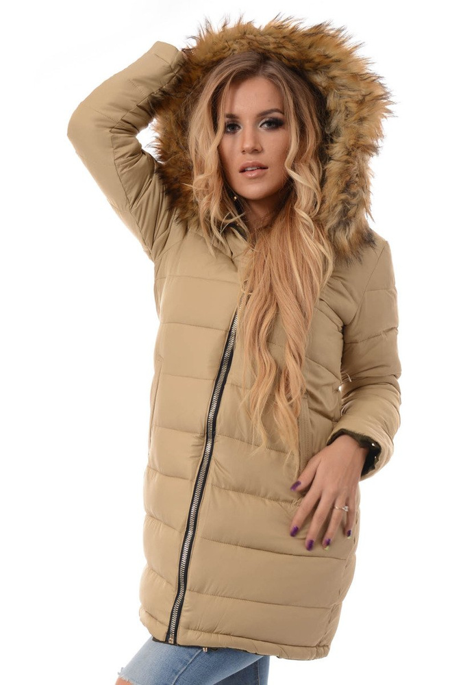 Damska Dwustronna Zimowa Kurtka Ortalionowa Zielona