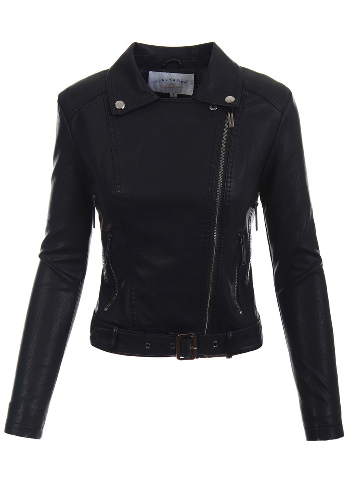 Damska Kurtka Ramoneska Helen Czarna