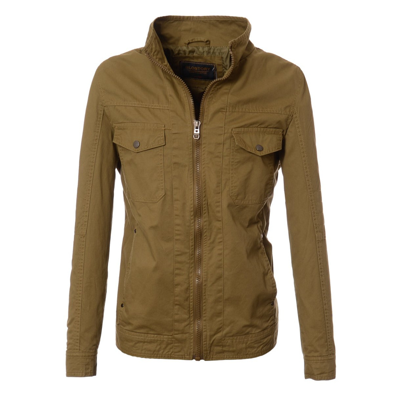 Męska Wiosenna - Jesienna Kurtka Simon Khaki