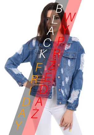 Damska Jeansowa Kurtka Daniela Granatowa