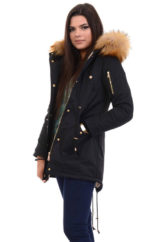 Parka Zimowa Pola Czarna